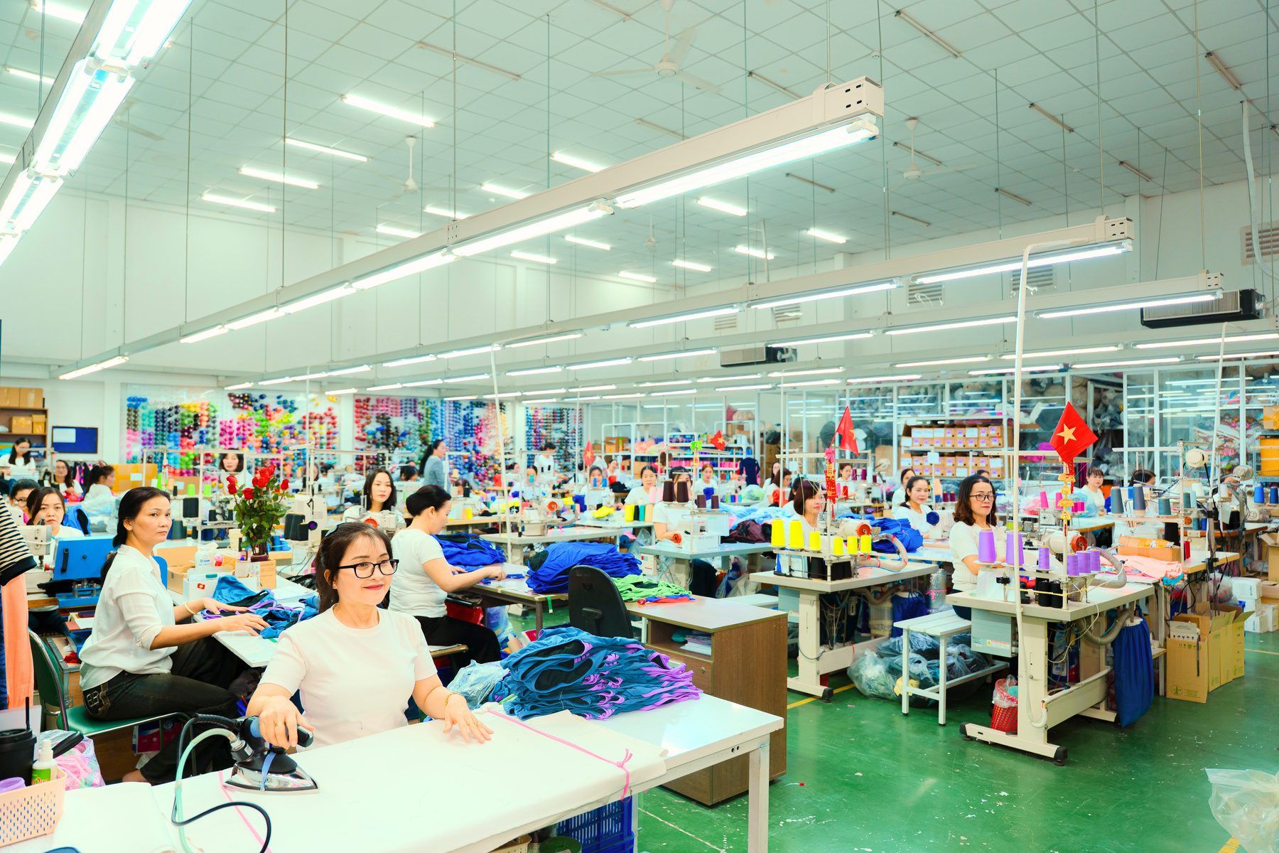 The sewing floor at the Xuân Thu factory in Ho Chi Minh City